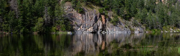 Krásný Výhled Crown Lake Marble Canyon Provincial Park Letním Období — Stock fotografie