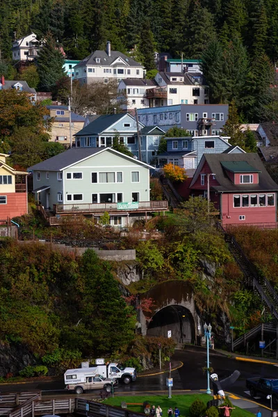 Ketchikan Alaska Estados Unidos Septiembre 2019 Hermosa Vista Aérea Una —  Fotos de Stock