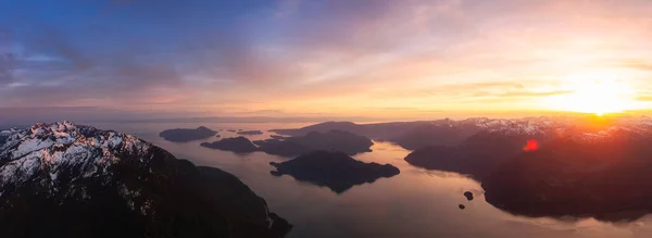 Paisagem natural canadense aérea — Fotografia de Stock