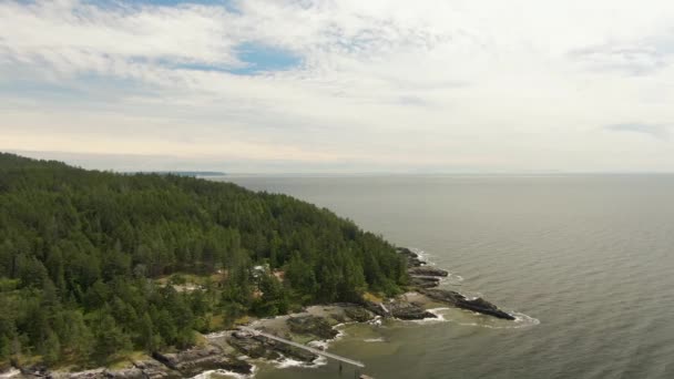 Flygfoto över Bowen Island — Stockvideo