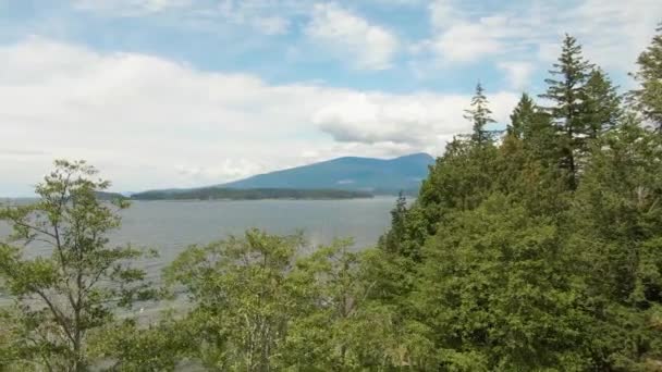 Flygfoto över Bowen Island — Stockvideo