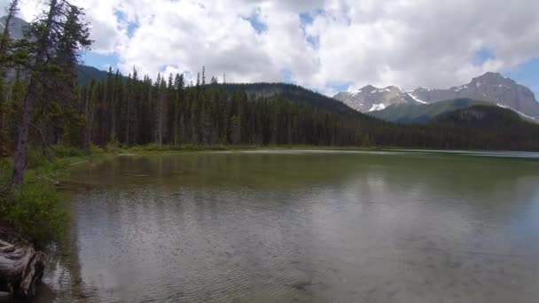 Montaña rocosa canadiense Paisaje — Vídeo de stock