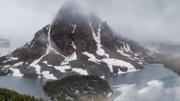 Iconische Canadese Rocky Mountain Landschap — Stockvideo