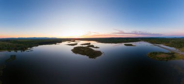 Kanada Doğa 'sının Güzel Panoramik Görünümü