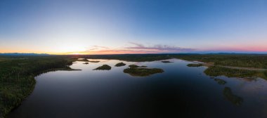 Kanada Doğa 'sının Güzel Panoramik Görünümü