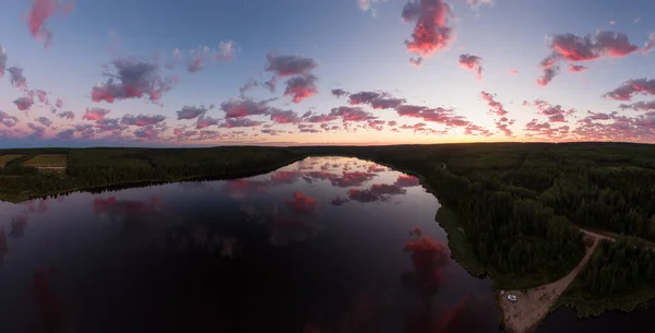 Krásný panoramatický pohled na kanadskou přírodu — Stock fotografie