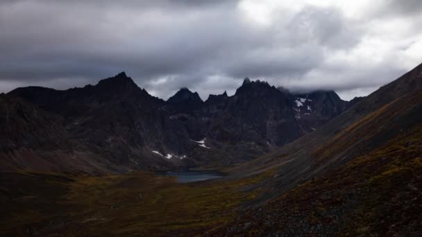 Grizzly Lake in Tombstone Territorial Park, Yukon, Canada. — Stock Video