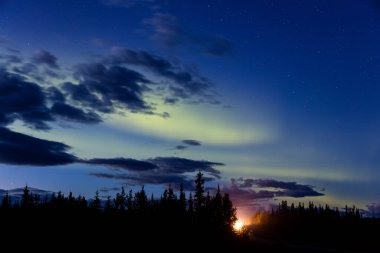 Kuzey ışıkları, aurora borealis, Kanada doğasında
