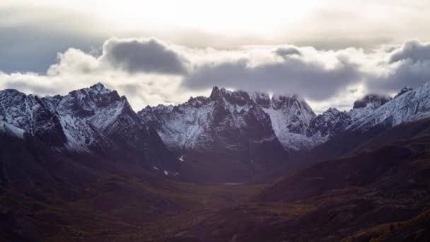 Tombstone Bölge Parkı 'ndaki Grizzly Gölü, Yukon, Kanada. — Stok video