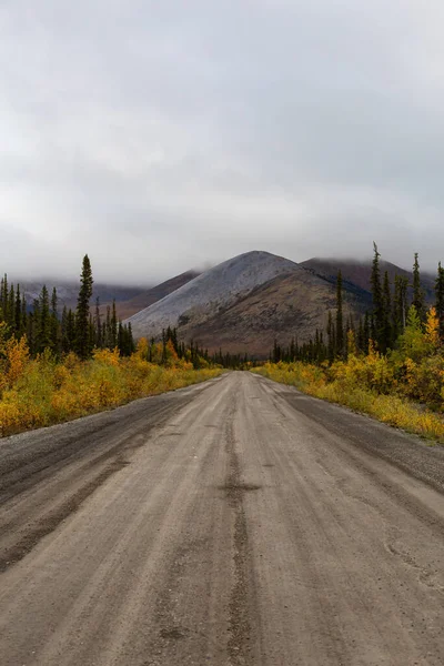 Scenic Road in Yukon, Canada Stock Photo