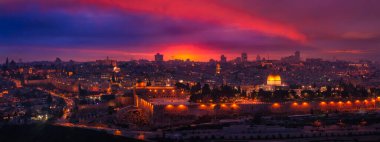 Eski şehrin güzel panoramik manzarası