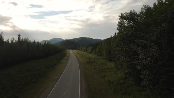 Bela vista da estrada panorâmica de cima — Vídeo de Stock