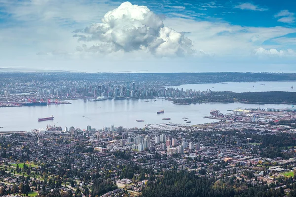 Veduta aerea di Vancouver, Columbia Britannica Canada — Foto Stock