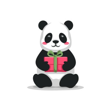 Panda Hediye Kutusu Tutuyor