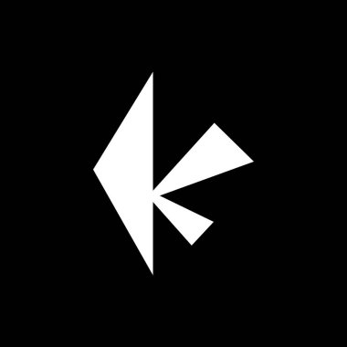 Letter K Kite Minimalist Logo