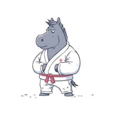 Komik At Judo Dövüşçüsü
