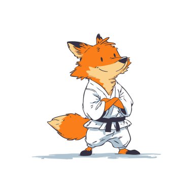 Komik Kızıl Tilki Judo Savaşçısı