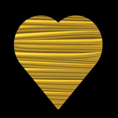 Altın çizgili kalp tasarımı içerik kutlaması dekorasyonu için kullanışlı