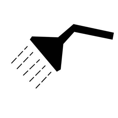 duş klibi ögesi günlük rulet oluşturma projeleri için kullanışlı siyah siluet