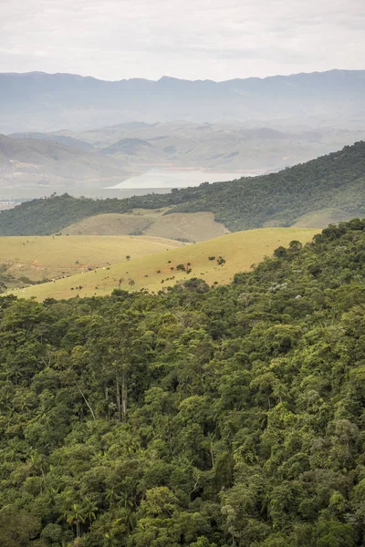 Hermoso Paisaje Selva Tropical Atlántica Visto Desde Parque Nacional Itatiaia — Foto de Stock