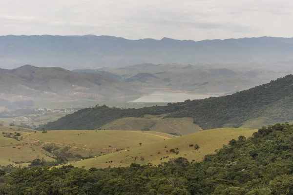 Bela Paisagem Mata Atlântica Vista Parque Nacional Itatiaia Vale Paraíba — Fotografia de Stock