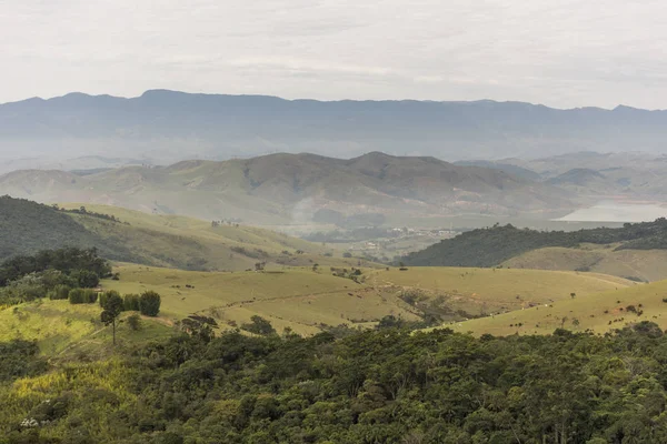 Bela Paisagem Mata Atlântica Vista Parque Nacional Itatiaia Vale Paraíba — Fotografia de Stock