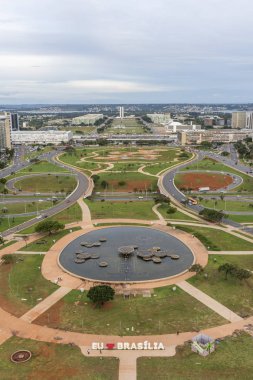 Brasilia, Federal bölge, sermaye Brezilya şehir merkezi eksen için Tv kulesinden görüntüleyin