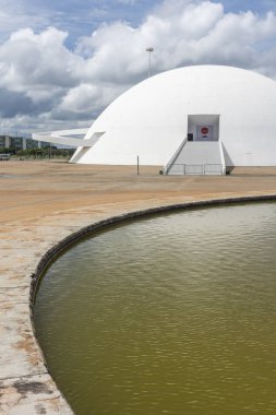 National Museum Brezilya'da merkezi Brasilia, Federal bölge, sermaye şehir modern mimariye sahip bir bina