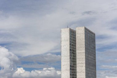 Ulusal Kongre Binası Merkez Brasilia, Federal bölge, sermaye şehir Brezilya'nın iki kuleli