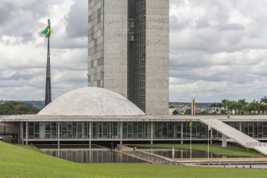 Ulusal Kongre Binası Merkez Brasilia, Federal bölge, sermaye şehir Brezilya'nın iki kuleli