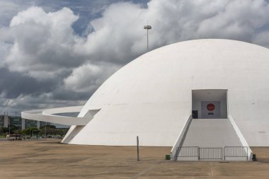 National Museum Brezilya'da merkezi Brasilia, Federal bölge, sermaye şehir modern mimariye sahip bir bina