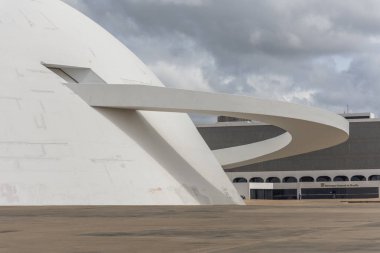 National Museum Brezilya'da merkezi Brasilia, Federal bölge, sermaye şehir modern mimariye sahip bir bina