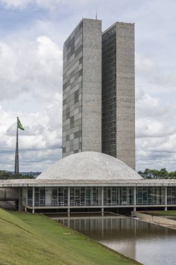 Ulusal Kongre Binası Merkez Brasilia, Federal bölge, sermaye şehir Brezilya'nın iki kuleli