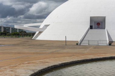 National Museum Brezilya'da merkezi Brasilia, Federal bölge, sermaye şehir modern mimariye sahip bir bina