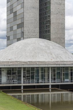Ulusal Kongre Binası Merkez Brasilia, Federal bölge, sermaye şehir Brezilya'nın iki kuleli