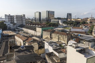 Santo Cristo, Rio de Janeiro, Brezilya terk edilmiş fabrikası içinde kapalı sanayi peyzaj