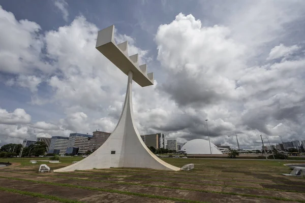 Catedral Metropolitana Catedral Metropolitana Arquitetura Moderna Edifício Campanário Centro Brasília — Fotografia de Stock