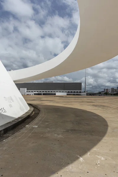 Edificio Del Museo Nacional Con Arquitectura Moderna Centro Brasilia Distrito —  Fotos de Stock