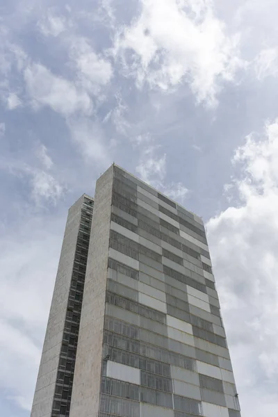 Edifício Congresso Nacional Com Duas Torres Centro Brasília Distrito Federal — Fotografia de Stock