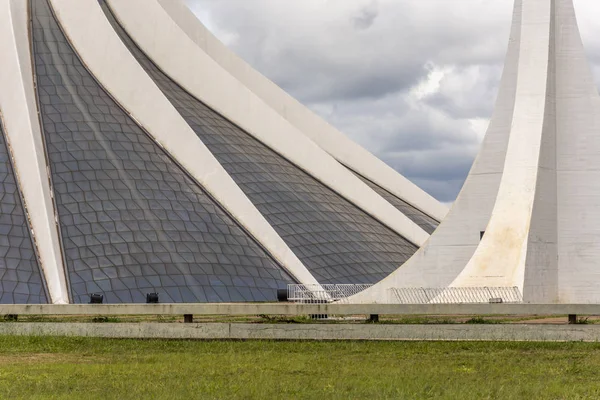 Catedral Metropolitana Metropolitan Cathedral Modern Architecture Building Central Brasilia Federal — Stock Photo, Image