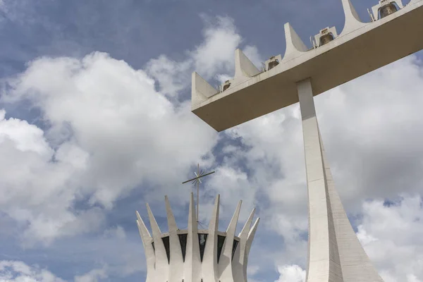 Çan Kulesinde Merkezi Brasilia Federal Bölge Sermaye Şehir Brezilya Ile — Stok fotoğraf
