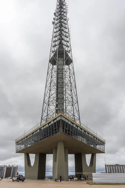 Δείτε Προς Την Κεραία Tower Κεντρική Μπραζίλια Ομοσπονδιακή Περιφέρεια Πρωτεύουσα — Φωτογραφία Αρχείου