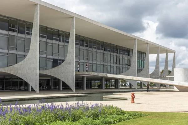 Palacio Yapmak Planalto Planalto Sarayı Cumhurbaşkanlığı Kabine Merkezi Brasilia Federal — Stok fotoğraf