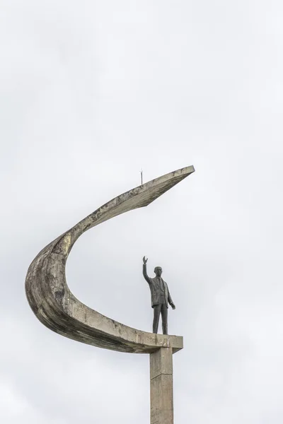 Estatua Conmemorativa Con Cielo Nublado Brasilia Distrito Federal Capital Brasil —  Fotos de Stock