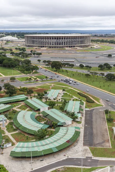 ブラジリア連邦直轄区ブラジルの首都都市の中心軸にテレビ塔からの眺め — ストック写真