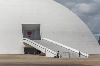 National Museum Brezilya'da merkezi Brasilia, Federal bölge, sermaye şehir modern mimariye sahip bir bina