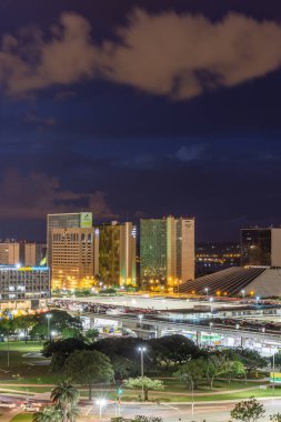 Bina downtown Brasilia, Federal bölge, sermaye city, Brezilya