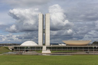 Ulusal Kongre Binası Merkez Brasilia, Federal bölge, sermaye şehir Brezilya'nın iki kuleli