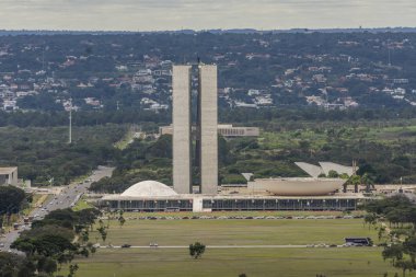 Ulusal Kongre Binası Merkez Brasilia, Federal bölge, sermaye şehir Brezilya'nın iki kuleli