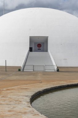 National Museum Brezilya'da merkezi Brasilia, Federal bölge, sermaye şehir modern mimariye sahip bir bina